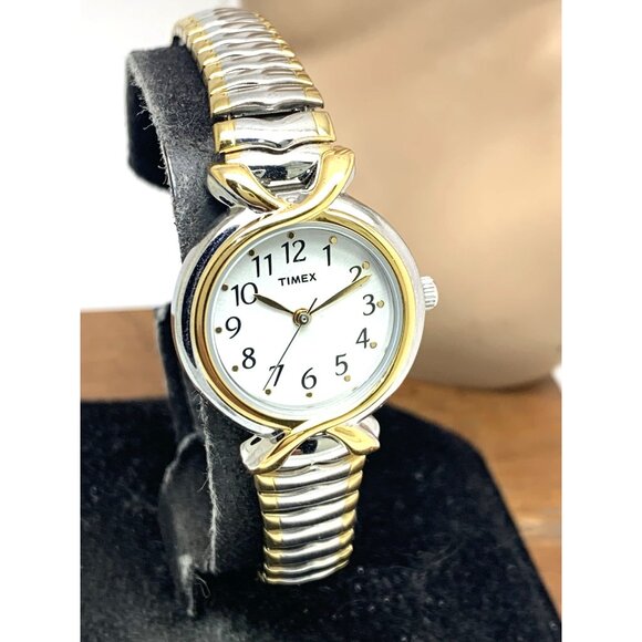 Timex Women's Watch T21854 Quartz Two Tone Stainless Steel Expansion Band 25mm - Picture 12 of 13
